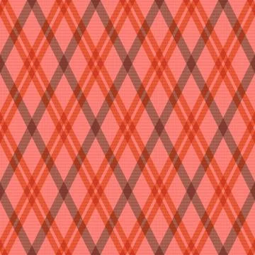 Seamless tartan rhombic pattern in pink and red 스톡 일러스트