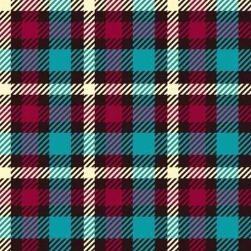 Seamless tartan vector pattern Illustrazione stock
