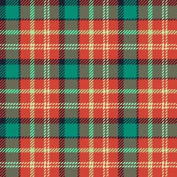 Seamless tartan vector pattern Stock Illustration