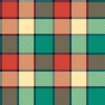 Seamless tartan vector pattern Stock Illustration