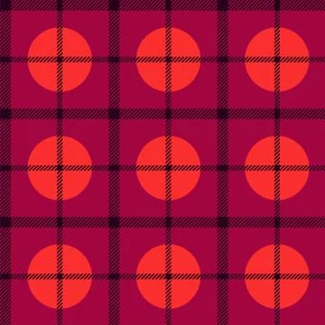 Seamless tartan vector pattern Stock Illustration