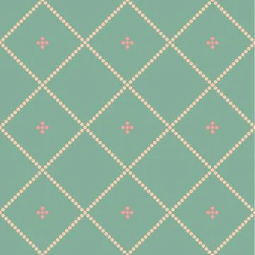 Seamless tartan vector pattern / round shapes 스톡 일러스트