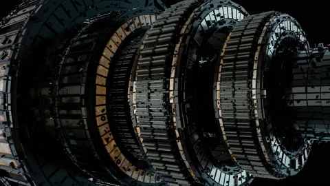 Seamless Techno SciFi element. Video stock 105060182