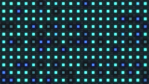 Seamless technology background motion graphic with flashing blue squares 스톡 동영상 318937758