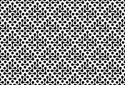 Seamless technology connection pattern design, fluid transition signs background Stock Illustration