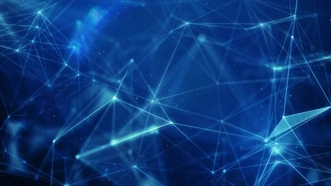 Seamless Technology Network Plexus Background, Futuristic Abstract Plexus Stock Footage 294836969