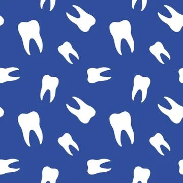 Seamless Teeth Dentistry Background Stock Illustration