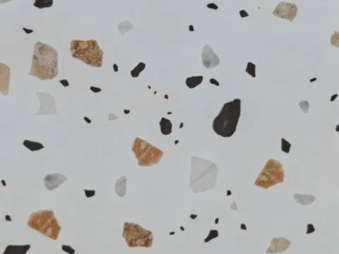Seamless Terrazzo Pattern Surface with Stone Chips Top View Background Stock Photos