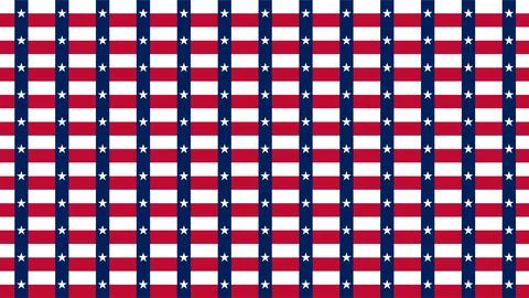Seamless Texas flag pattern background with red white and blue stripes and .. Stock Illustration