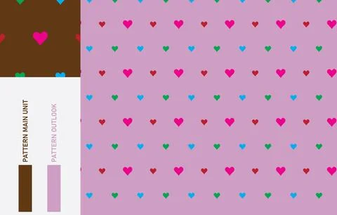 Seamless textile cloth pattern collection vector illustration Stock Illustration