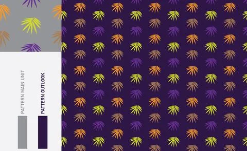 Seamless textile cloth pattern collection vector illustration Stock Illustration