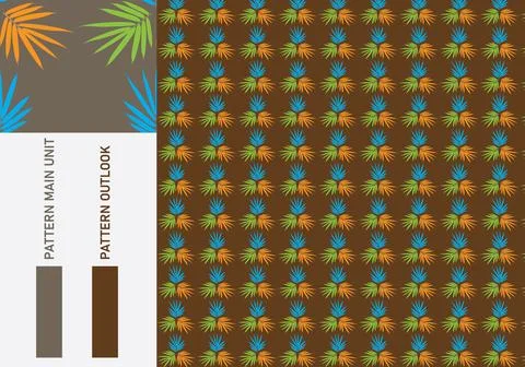 Seamless textile cloth pattern collection vector illustration Stock Illustration