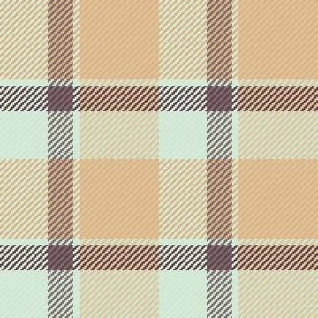 Seamless textile pattern with checks. Neutral colors create a rustic or class Stock Illustration