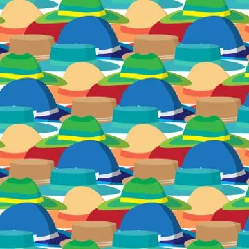 Seamless textile pattern with vector modern flat design of diffe Stock Illustration