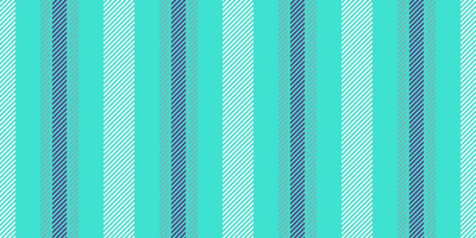 Seamless textile pattern. Vertical stripes in aqua, teal, and white. Modern d Stock Illustration
