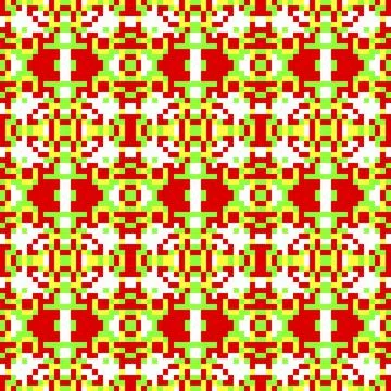 Seamless textile rapport. multi-colored mosaic, knitted seamless pattern. Stock Illustration