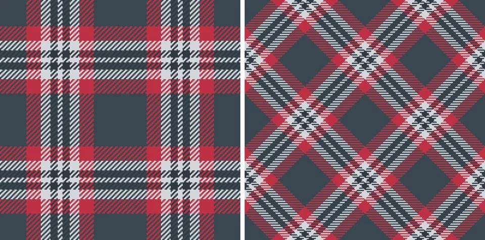 Seamless textile vector of fabric pattern texture with a check background t.. Stockillustratie
