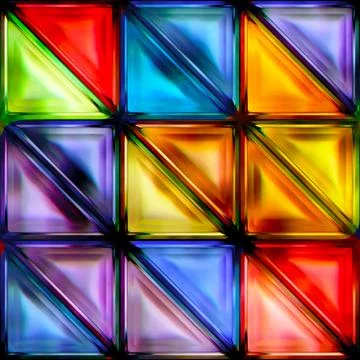 Seamless texture of abstract bright 3D illustration Stock Illustration