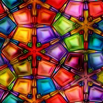 Seamless texture of abstract bright shiny 3D illustration Stock Illustration