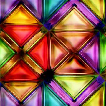 Seamless texture of abstract bright shiny 3D illustration Stock Illustration