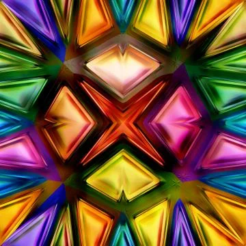 Seamless texture of abstract bright shiny 3D illustration Stock Illustration