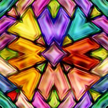 Seamless texture of abstract bright shiny 3D illustration Stock Illustration