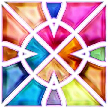 Seamless texture of abstract bright shiny colorful geometric shapes Stock Illustration