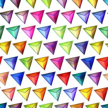 Seamless texture of abstract bright shiny colorful  3D illustration Stock Illustration