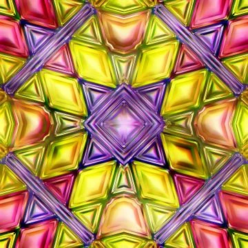 Seamless texture of abstract bright shiny colorful 3D illustration Stock Illustration