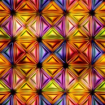 Seamless texture of abstract bright shiny colorful 3D illustration Stock Illustration