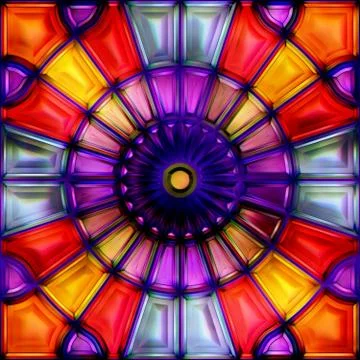 Seamless texture of abstract bright shiny colorful 3D illustration Stock Illustration
