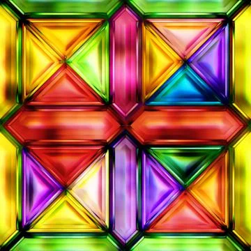 Seamless texture of abstract bright shiny colorful 3D illustration Stock Illustration