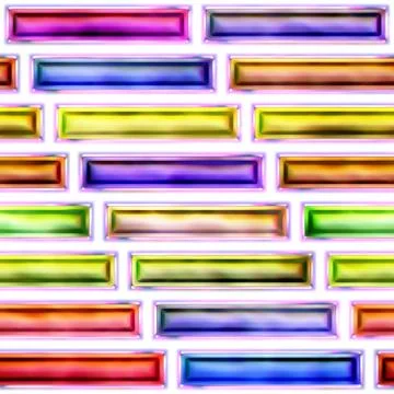 Seamless texture of abstract bright shiny 3D illustration Stock Illustration