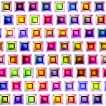 Seamless texture of abstract bright shiny 3D illustration Stock Illustration