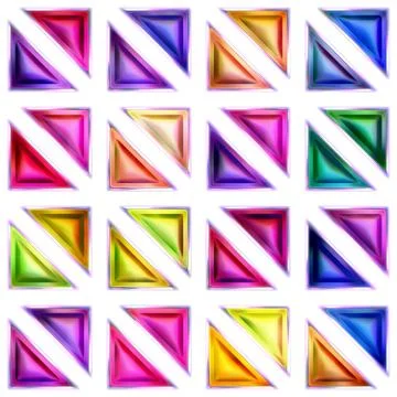 Seamless texture of abstract bright shiny 3D illustration Stock Illustration
