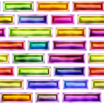Seamless texture of abstract bright shiny 3D illustration Stock Illustration