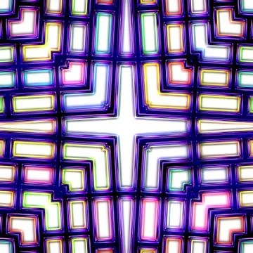 Seamless texture of abstract bright shiny colorful 3D illustration Stock Illustration