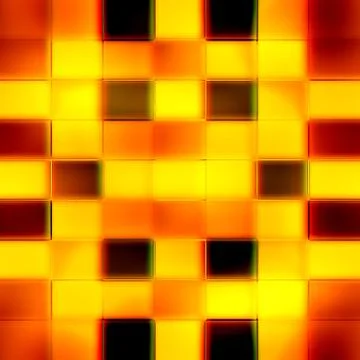 Seamless texture of abstract bright shiny orange 3D illustration Stock Illustration