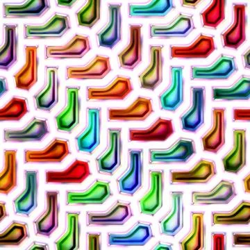 Seamless texture of abstract bright shiny colorful  3D illustration Stock Illustration