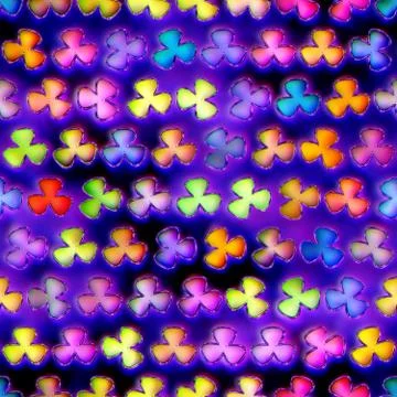 Seamless texture of abstract bright shiny colorful flowers Stock Illustration