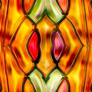 Seamless texture of abstract bright shiny colorful geometric shapes Stock Illustration