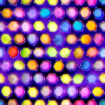 Seamless texture of abstract bright shiny colorful balloons Stock Illustration
