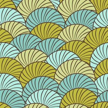 Seamless texture of abstract circles. Vector background Illustrazione stock