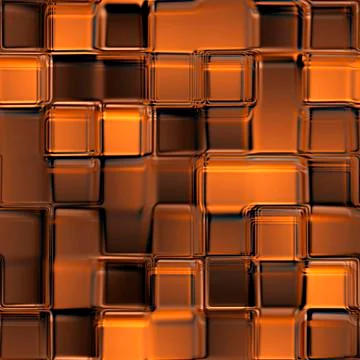 Seamless Texture abstract squares 3D illustration Stock Illustration