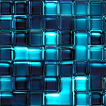 Seamless Texture abstract squares blue Stock Illustration