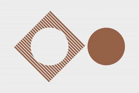 Seamless texture art design. Circle shape from square shape Illustrazione stock