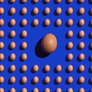 Seamless texture background pattern from eggs on a colored background. Minima 스톡 사진