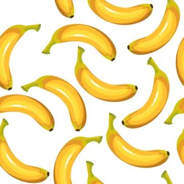 Seamless texture of bananas Illustrazione stock