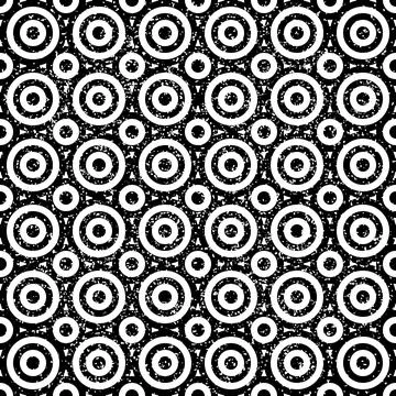 Seamless texture with black circles 7653 Illustrazione stock
