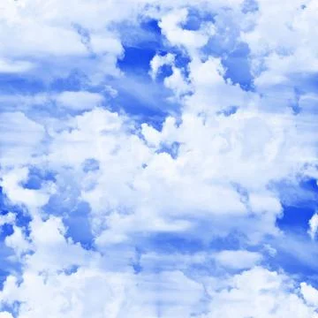Seamless texture of blue clouds Illustration